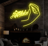 Custom Buen Appetite Neon Sign, Italian Restaurant Decor, LED Neon Light for Kitchen Wall Art, Perfect Dining Room Sign, Food Neon Light