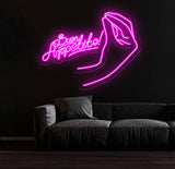 Custom Buen Appetite Neon Sign, Italian Restaurant Decor, LED Neon Light for Kitchen Wall Art, Perfect Dining Room Sign, Food Neon Light
