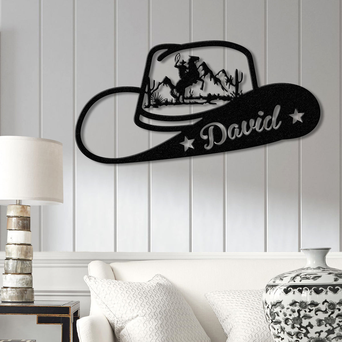 Personalized Cowboy Couple Metal Sign, Custom Western Decor with Horses, Cowgirl Ranch Life, Equestrian Sign, Wild West Gift, Ranch Wall Art
