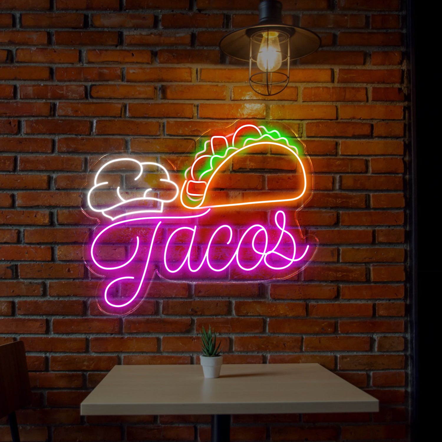 Custom Tacos Neon Sign, LED Tacos Light, Personalized Neon Sign for Wall Decor, Best Christmas Gifts, Shop Neon Sign, Tacos LED Sign Decor