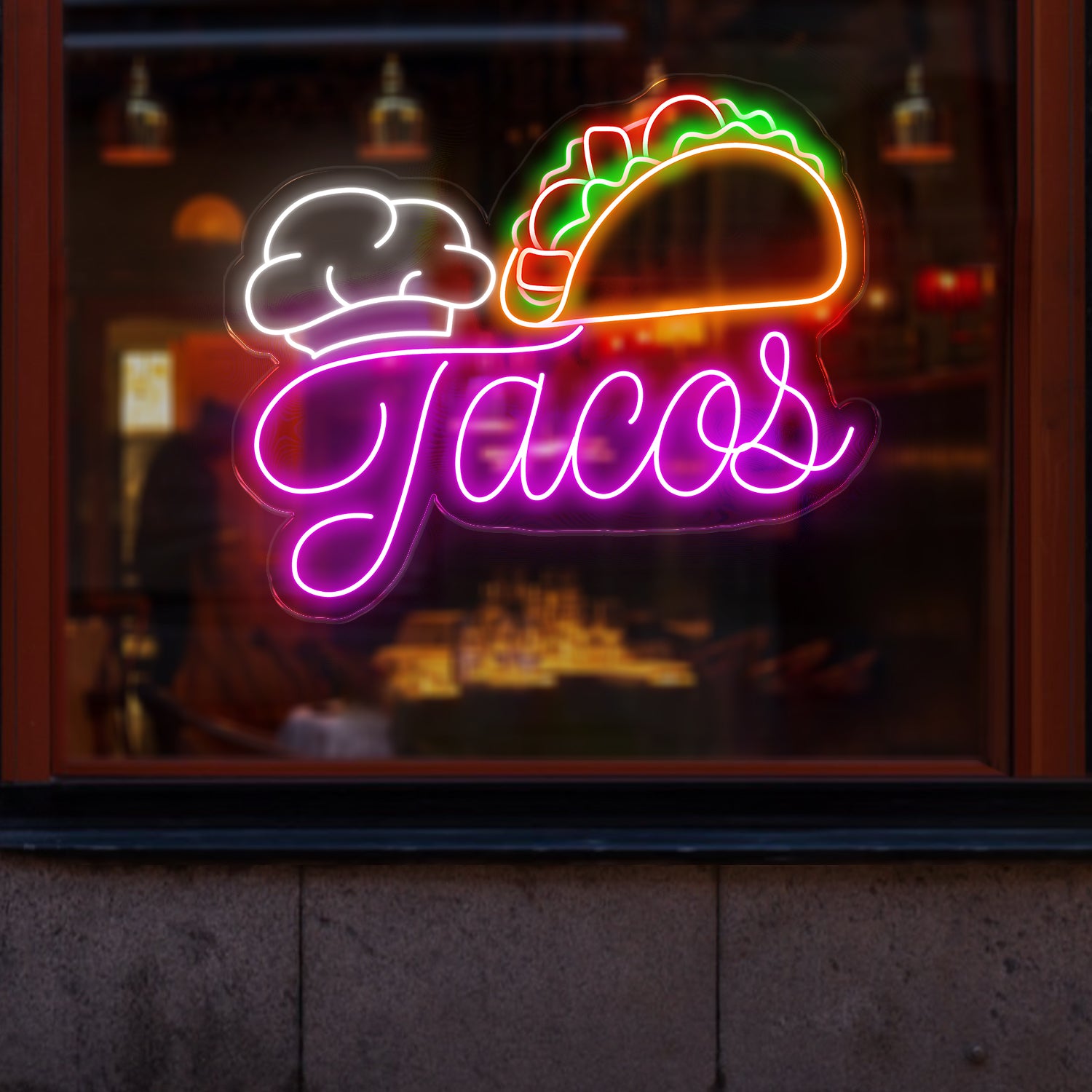 Custom Tacos Neon Sign, LED Tacos Light, Personalized Neon Sign for Wall Decor, Best Christmas Gifts, Shop Neon Sign, Tacos LED Sign Decor