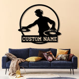 Custom DJ Metal Sign with LED Light, Personalized Disc Jockey Wall Art, Music Lover Gift, DJ Player Sign, Unique DJ Gift for Men