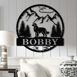 Custom Golden Retriver Metal Sign, Dog Name Sign, Golden Retriver Wall Decor, Dog Lovers Wall Art, Pet Lover Gift, Dog Mom Gifts