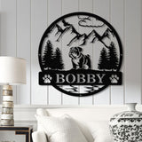 Bull Dog Metal Sign, Custom Dog Name Sign, Dog Memorial Gift, Bull Dog Wall Decor, Dog Lovers Wall Art, Pet Lover Gift, Dog Mom Gifts