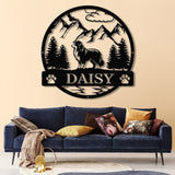 Custom Australian Shepherd Metal Sign, Dog Name Sign, Australian Shepherd Wall Decor, Dog Lovers Wall Art, Pet Lover Gift, Dog Mom Gifts