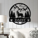 Custom Australian Shepherd Metal Sign, Dog Name Sign, Australian Shepherd Wall Decor, Dog Lovers Wall Art, Pet Lover Gift, Dog Mom Gifts