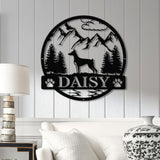 Custom Doberman Pinscher Metal Sign, Dog Name Sign, Doberman Pinscher Wall Decor, Dog Lovers Wall Art, Pet Lover Gift, Dog Mom Gifts