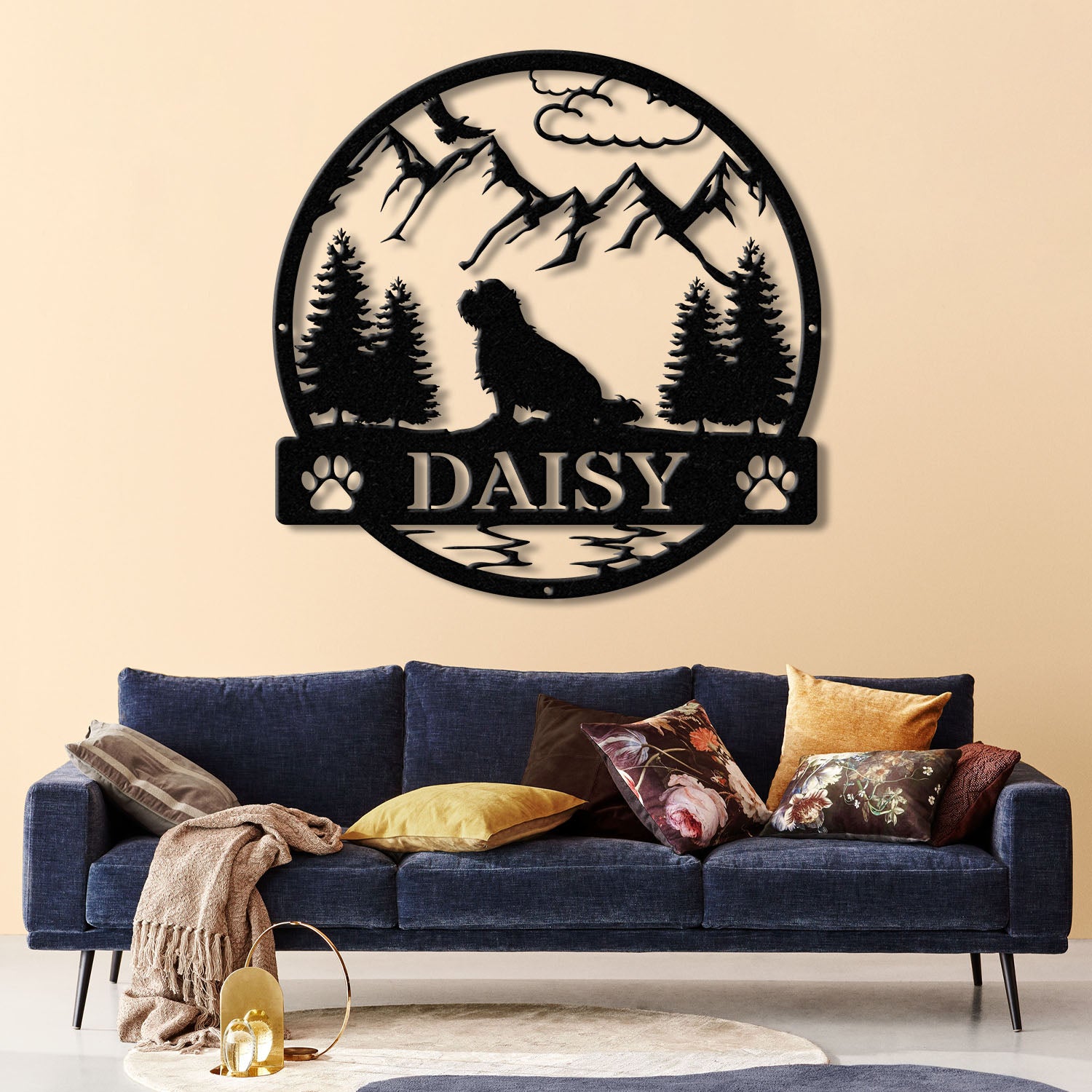 Shih Tzu Metal Sign, Custom Dog Name Sign, Dog Memorial Gift, Shih Tzu Wall Decor, Dog Lovers Wall Art, Pet Lover Gift, Dog Mom Gifts
