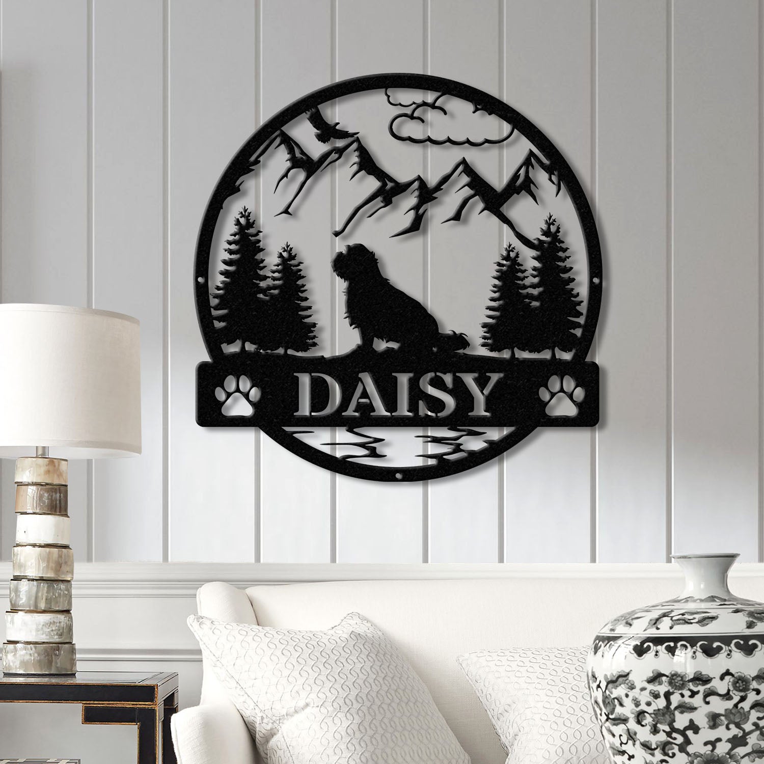 Shih Tzu Metal Sign, Custom Dog Name Sign, Dog Memorial Gift, Shih Tzu Wall Decor, Dog Lovers Wall Art, Pet Lover Gift, Dog Mom Gifts