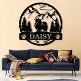 Pomerian Metal Sign, Custom Dog Name Sign, Dog Memorial Gift, Pomerian Wall Decor, Dog Lovers Wall Art, Pet Lover Gift, Dog Mom Gifts