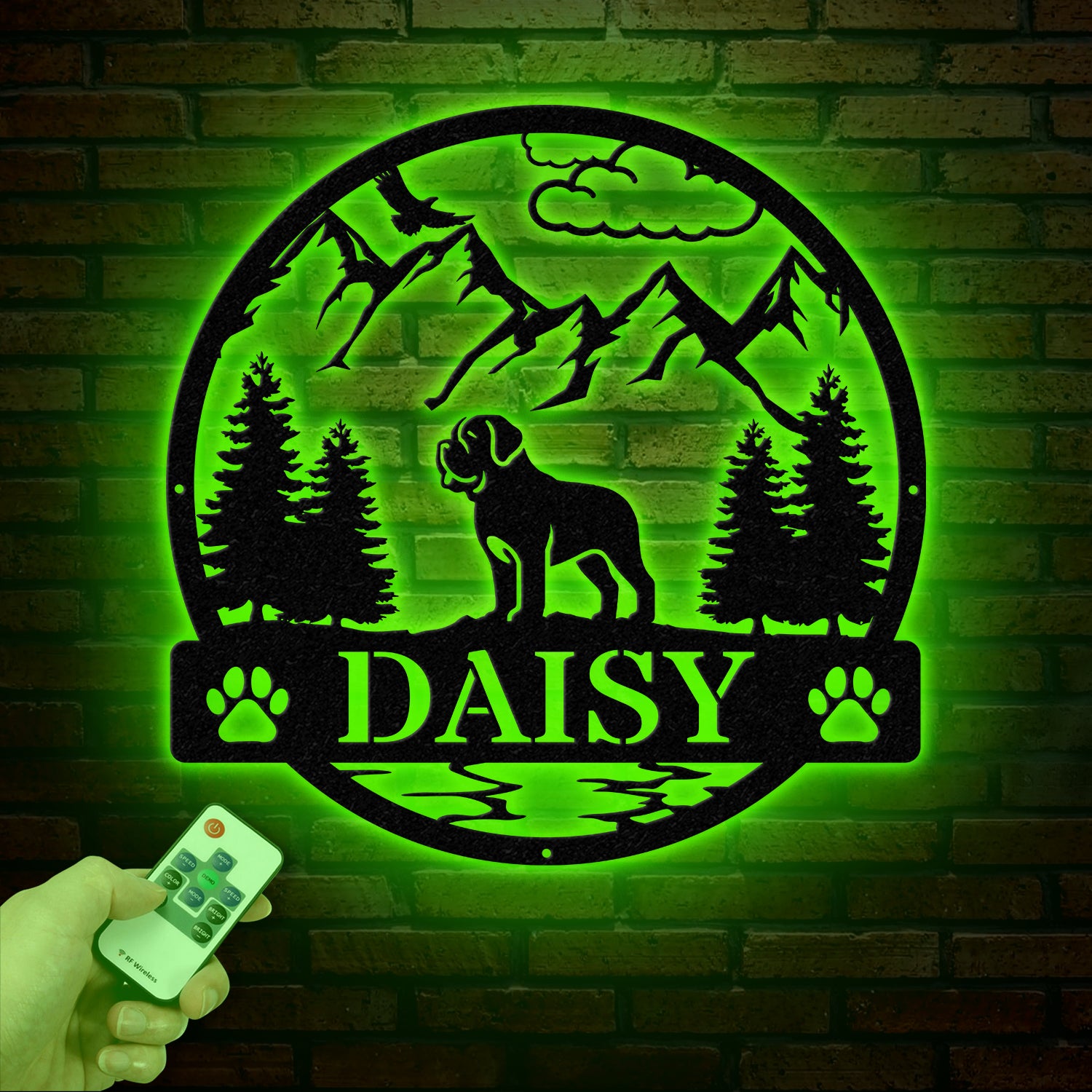 Mastiff Metal Sign, Custom Dog Name Sign, Dog Memorial Gift, Mastiff Wall Decor, Dog Lovers Wall Art, Pet Lover Gift, Dog Mom Gift