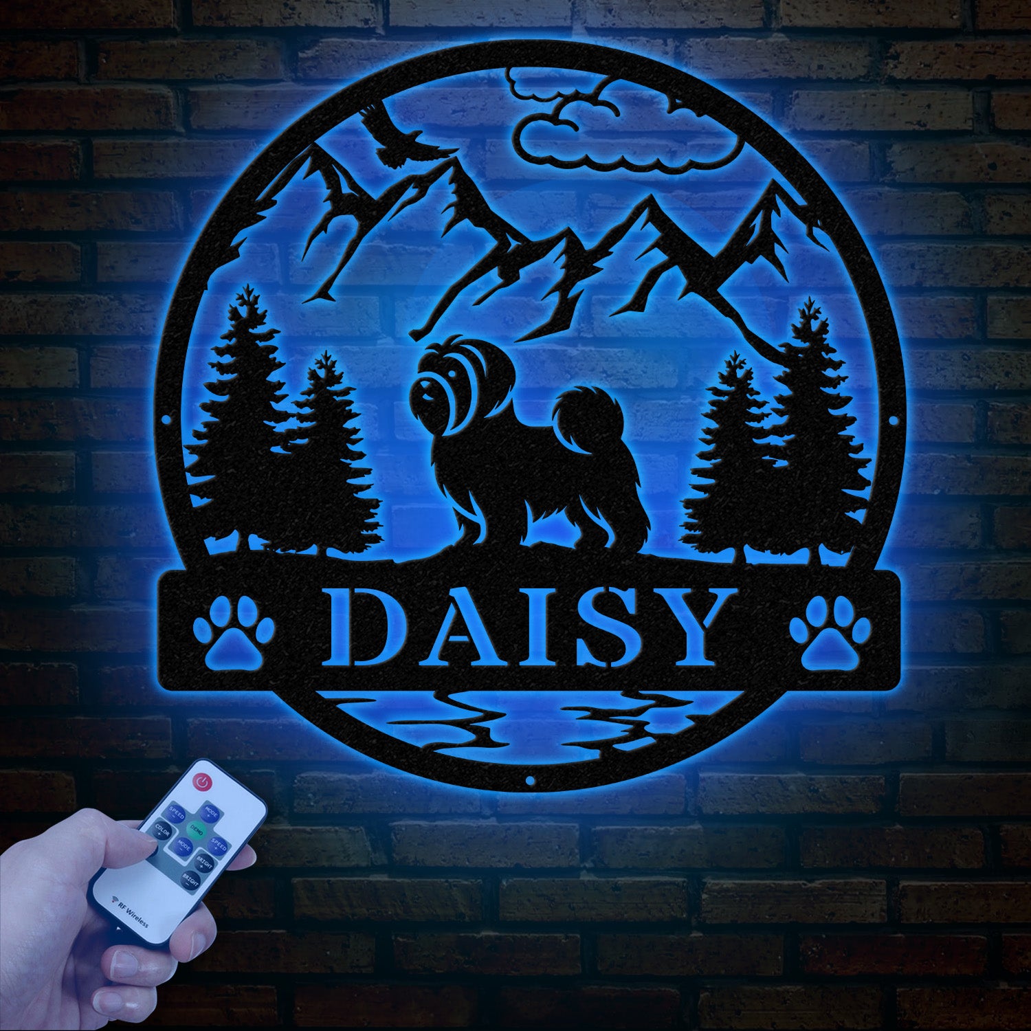 Maltese Metal Sign, Custom Dog Name Sign, Dog Memorial Gift, Maltese Wall Decor, Dog Lovers Wall Art, Pet Lover Gift, Dog Mom Gift