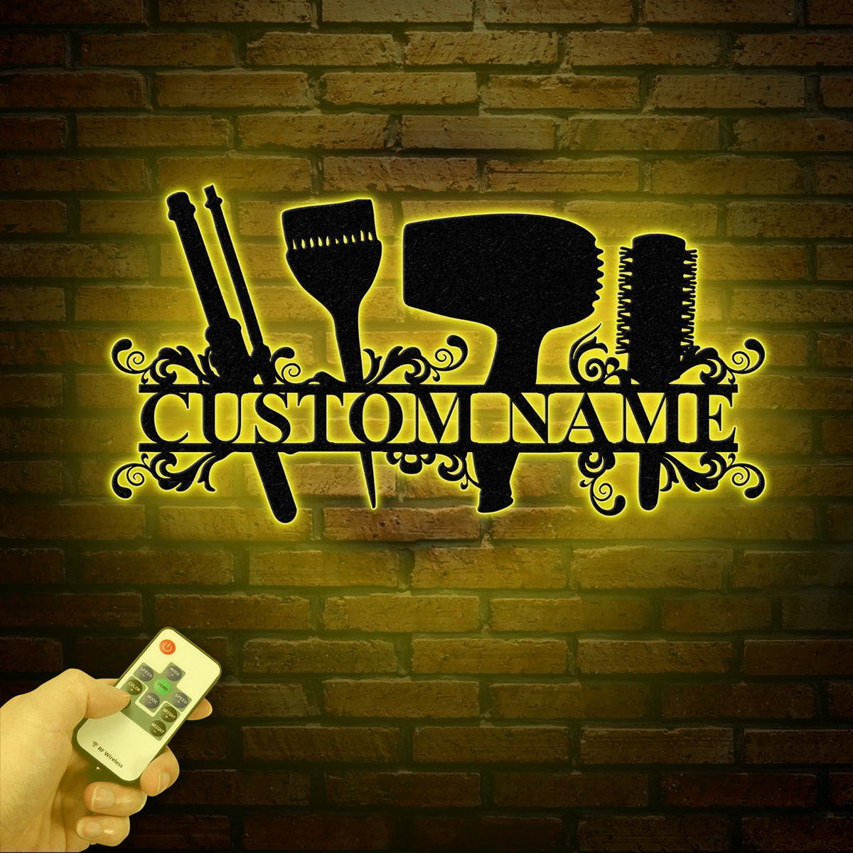 Personalized Hair Salon Metal Sign, Custom Hairstylist Wall Decor, Beauty Salon Welcome Sign, Salon Wall Art, Christmas Gift for Hairdresser