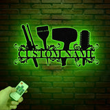 Personalized Hair Salon Metal Sign, Custom Hairstylist Wall Decor, Beauty Salon Welcome Sign, Salon Wall Art, Christmas Gift for Hairdresser