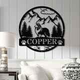 Rough Collie Metal Sign, Custom Dog Name Sign, Dog Memorial Gift, Rough Collie Wall Decor, Dog Lovers Wall Art, Pet Lover Gift, Dog Mom Gift