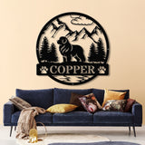 Personalized New Foundland Metal Sign, Custom Dog Name Sign, Dog Memorial Gift, New Foundland Wall Decor, Dog Lovers Wall Art, Dog Mom Gifts