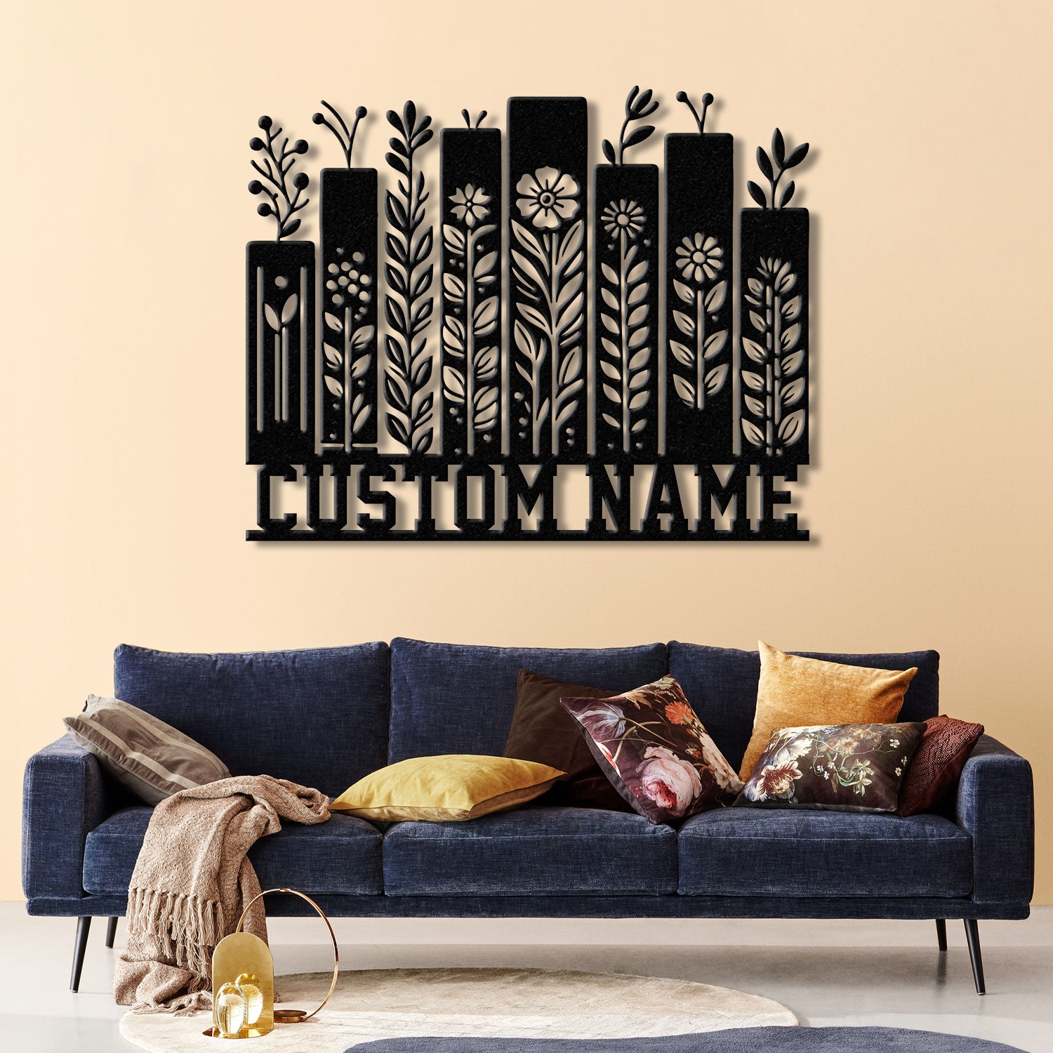 Personalized Books Metal Sign with LED Lights - Custom Bookshelf Wall Art - Library Decor - Bookworm & Reading Room Sign - Book Club Gift