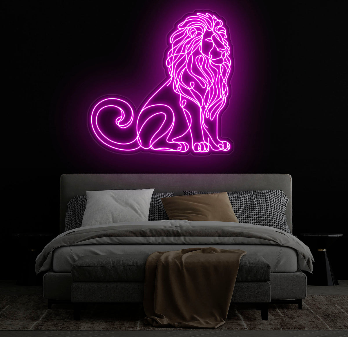 Custom Tiger LED Neon Sign - Wall Decor for Living Room, Neon Light Art, Business Logo Sign, Unique Tiger Neon Wall Hanging