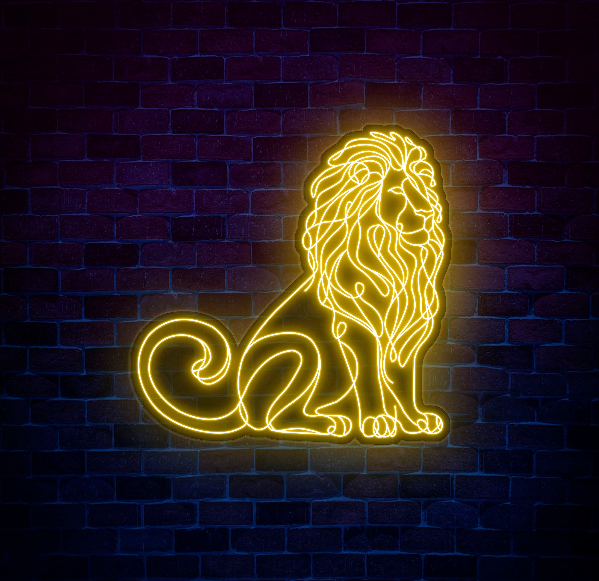 Custom Tiger LED Neon Sign - Wall Decor for Living Room, Neon Light Art, Business Logo Sign, Unique Tiger Neon Wall Hanging