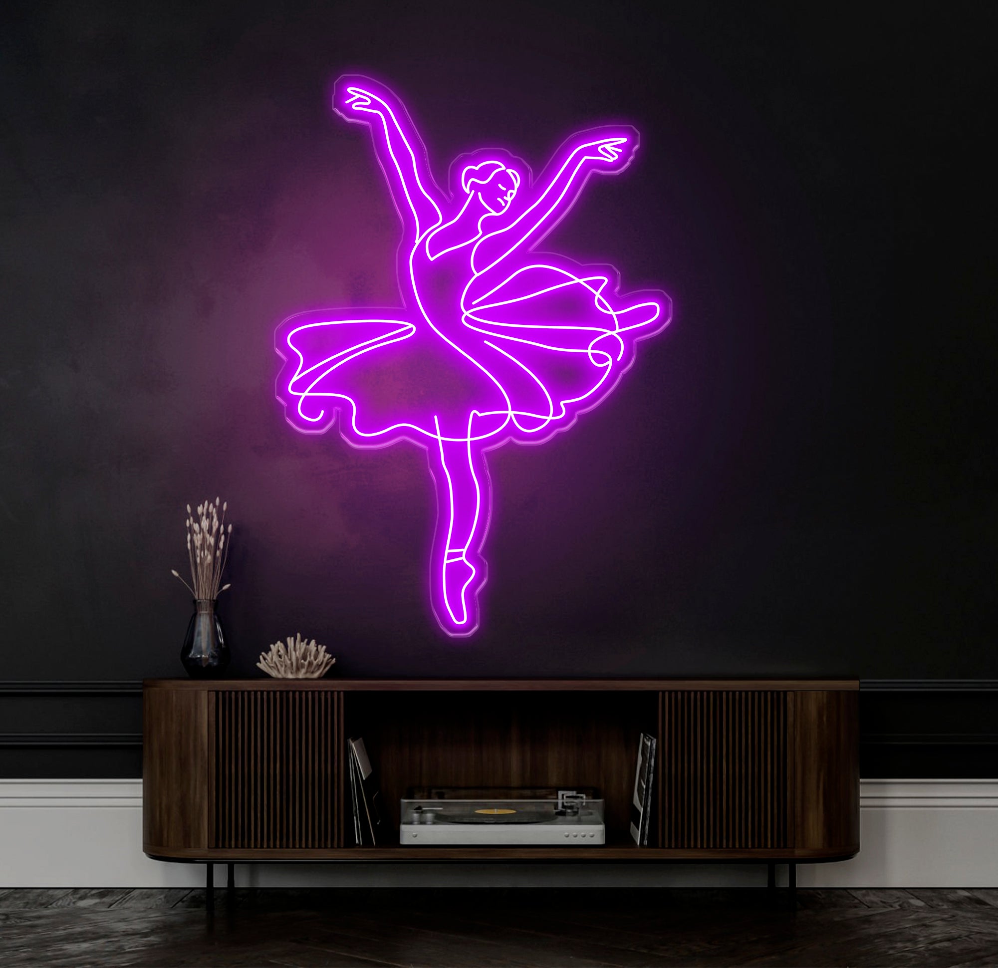 Custom Ballet Name LED Neon Sign - Handmade Wall Light Decor, Personalized Ballet Dancer Gifts, Custom Neon Sign for Dancer Room Decor
