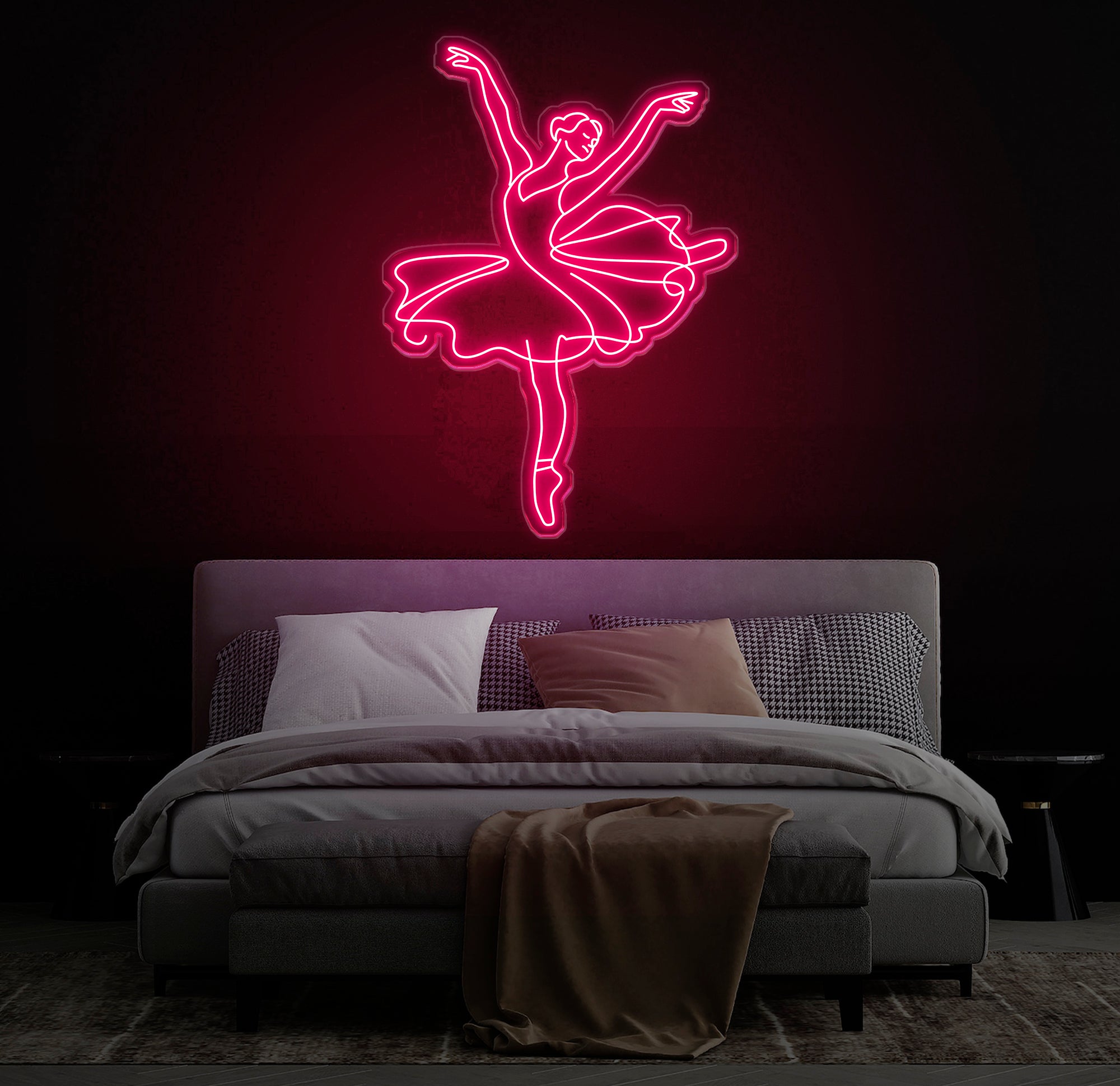Custom Ballet Name LED Neon Sign - Handmade Wall Light Decor, Personalized Ballet Dancer Gifts, Custom Neon Sign for Dancer Room Decor
