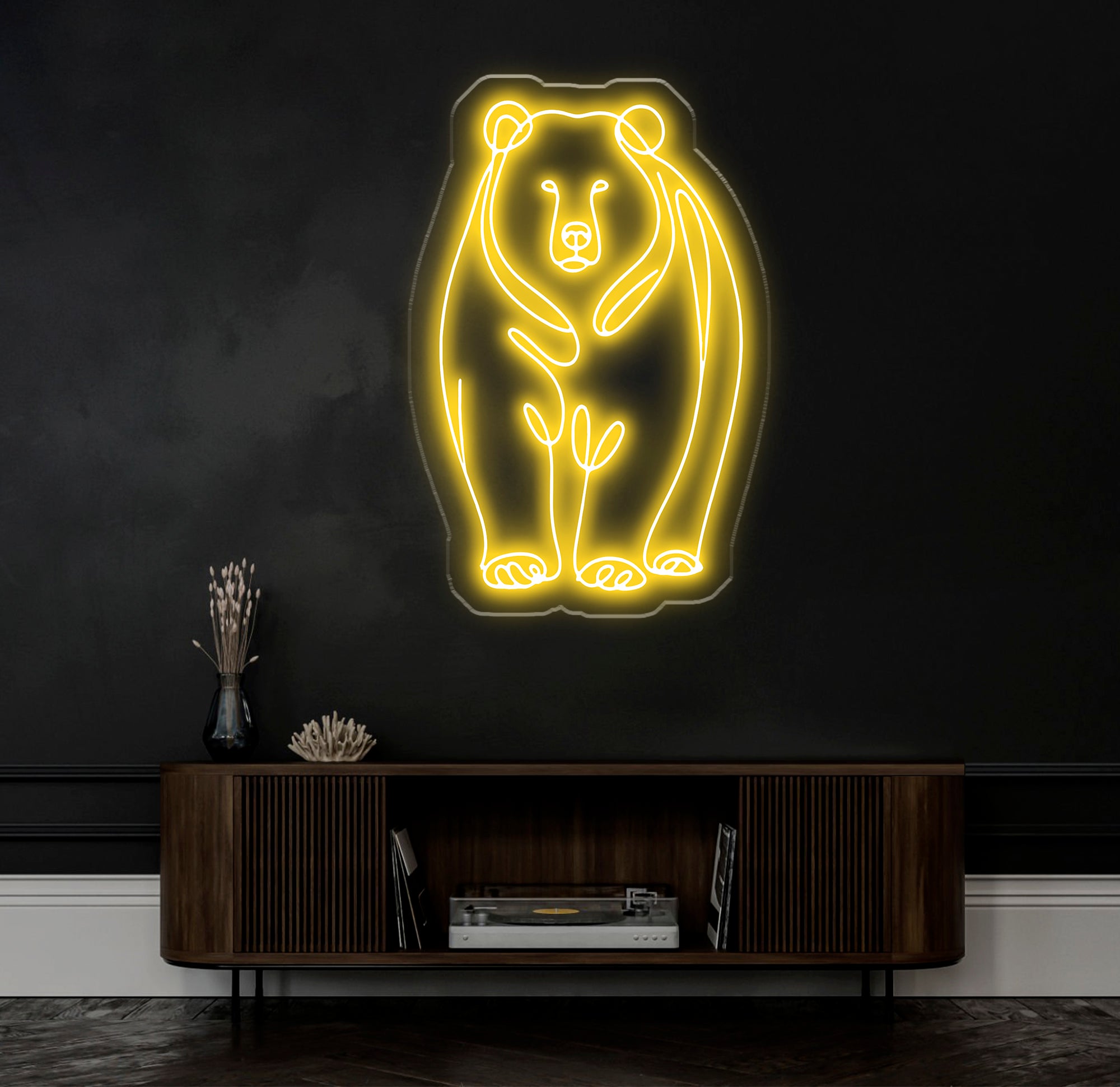 Polar Bear LED Neon Sign - Custom Wall Decor, Game Room Sign, Bar LED Light, Best Gifts for Him, Unique Polar Bear Neon Art