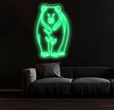 Polar Bear LED Neon Sign - Custom Wall Decor, Game Room Sign, Bar LED Light, Best Gifts for Him, Unique Polar Bear Neon Art