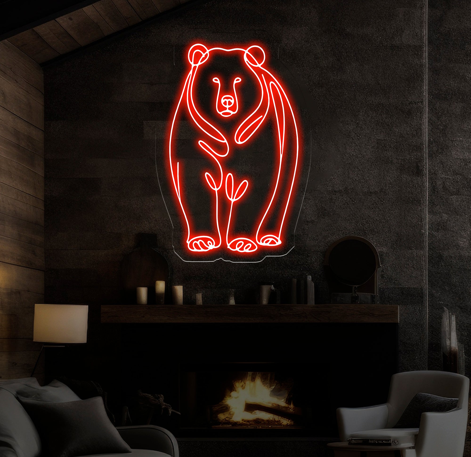 Polar Bear LED Neon Sign - Custom Wall Decor, Game Room Sign, Bar LED Light, Best Gifts for Him, Unique Polar Bear Neon Art