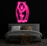 Polar Bear LED Neon Sign - Custom Wall Decor, Game Room Sign, Bar LED Light, Best Gifts for Him, Unique Polar Bear Neon Art