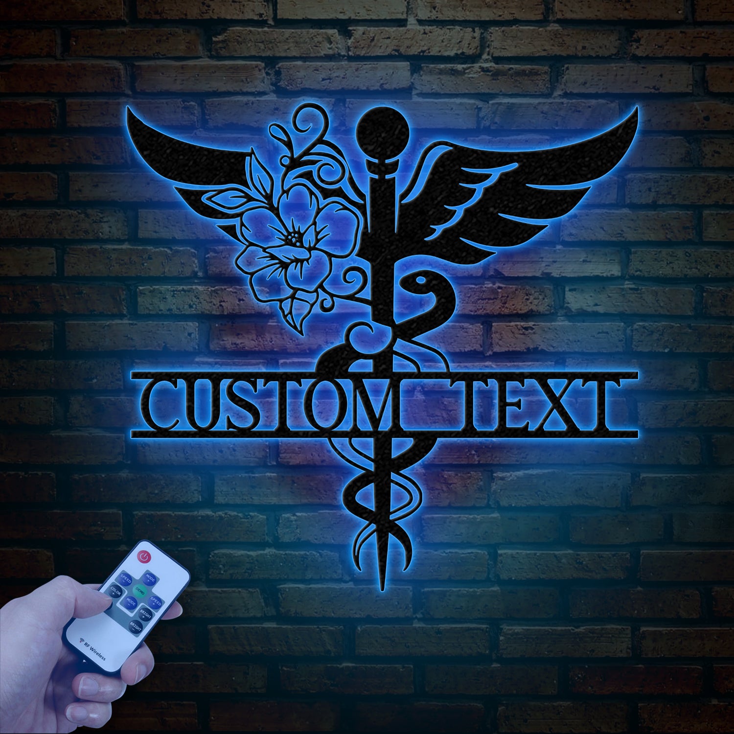 Personalized Floral Nurse Metal Sign, RN LPN CNA Gifts, Mother's Day Gift for Nurses, Custom Family Name Sign, Doctor Gift, Nurse Decor