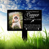 Custom Photo Dog Loss Memorial Stake, Personalized Pet Grave Marker, Photo Tribute Plaque for Bereaved Dog Owners, Dog Remembrance Decor