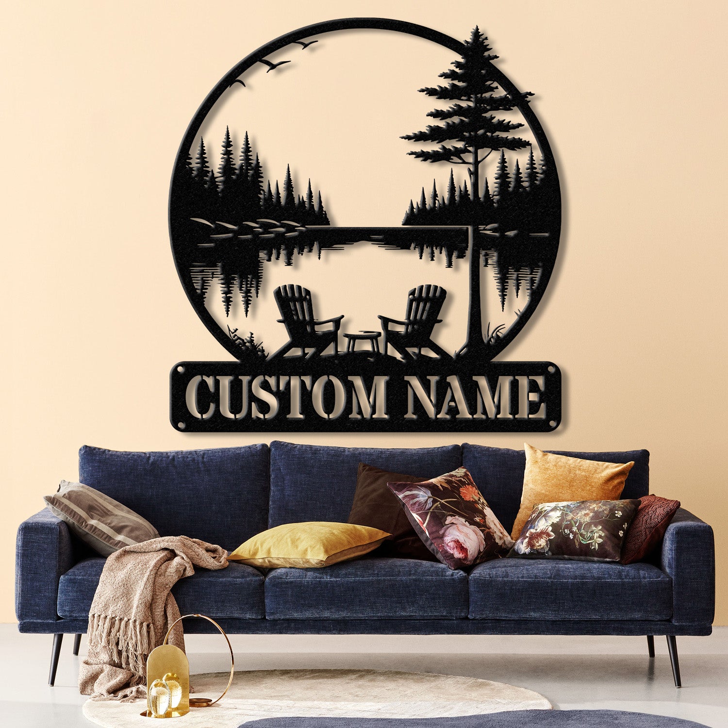 Custom Lakehouse Sign, Personalized Cabin Name Sign, Dad Gift, Lakehouse Decor, Family Name Sign, Outdoor Sign, Christmas Gift
