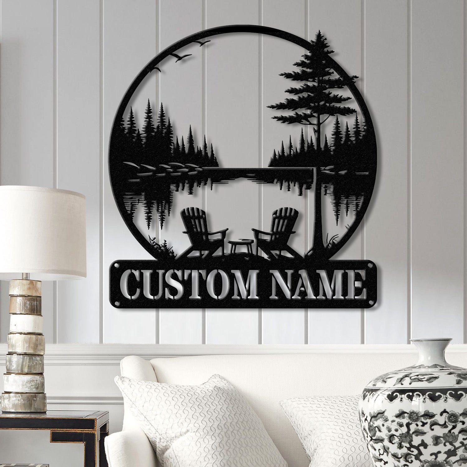Custom Lakehouse Sign, Personalized Cabin Name Sign, Dad Gift, Lakehouse Decor, Family Name Sign, Outdoor Sign, Christmas Gift