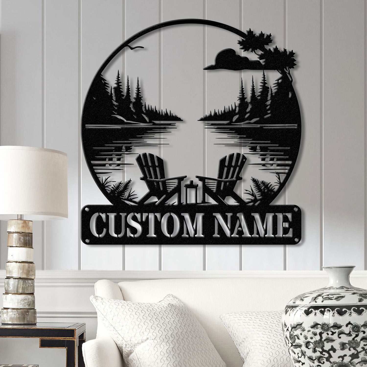 Custom Lakehouse Sign, Personalized Cabin Name Sign, Dad Gift, Lakehouse Decor, Family Name Sign, Outdoor Sign, Christmas Gift