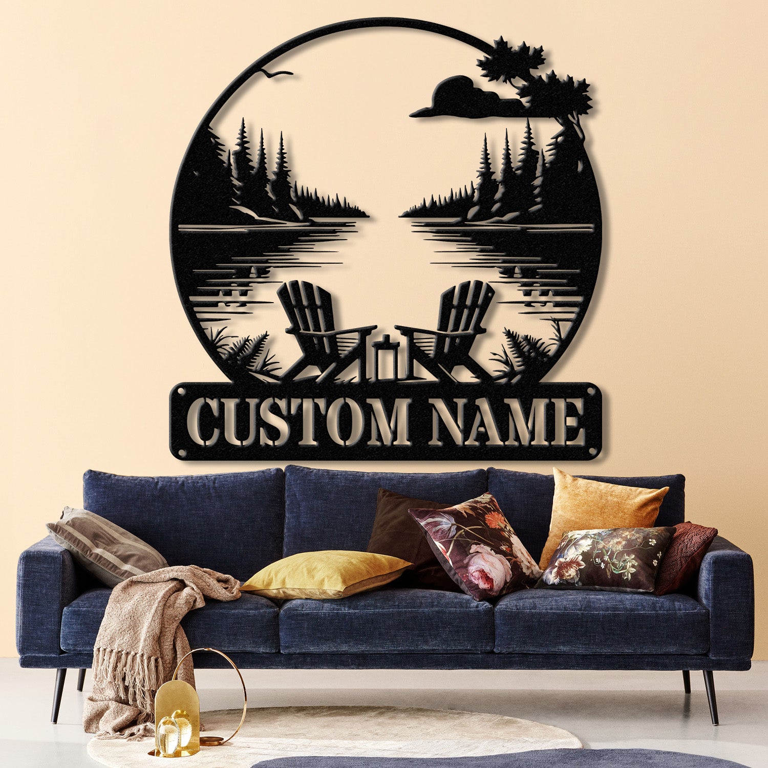 Custom Lakehouse Sign, Personalized Cabin Name Sign, Dad Gift, Lakehouse Decor, Family Name Sign, Outdoor Sign, Christmas Gift