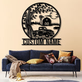 Custom Pickup Truck Metal Farm Sign, Farm Metal Sign, Farm Decor, Personalized Family Name Sign, Unique Gift for Farmers, Outdoor Farm Decor