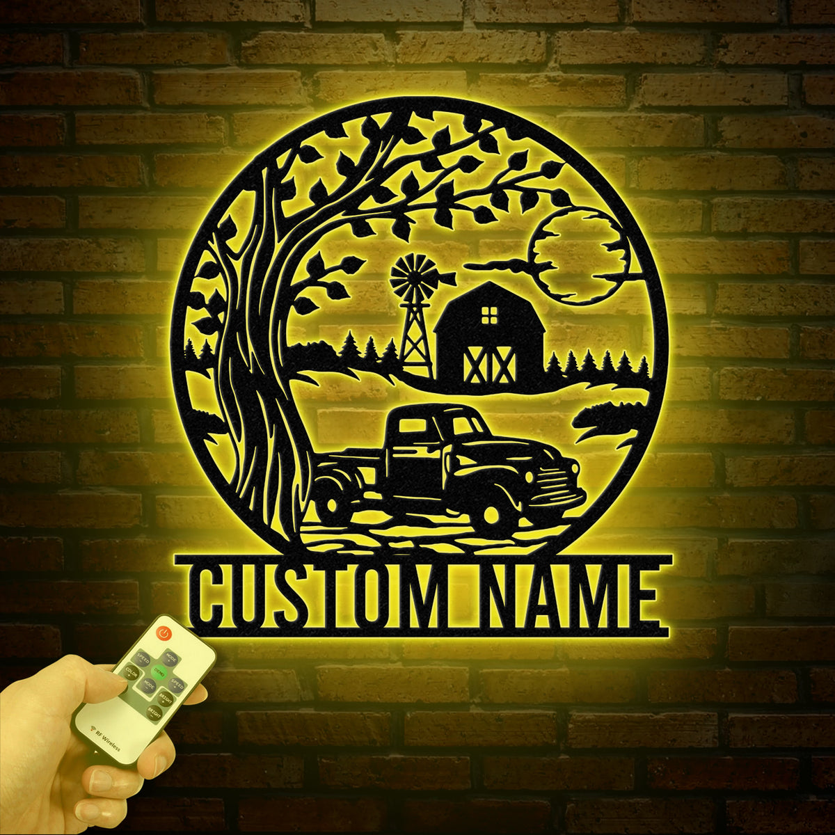Custom Pickup Truck Metal Farm Sign, Farm Metal Sign, Farm Decor, Personalized Family Name Sign, Unique Gift for Farmers, Outdoor Farm Decor