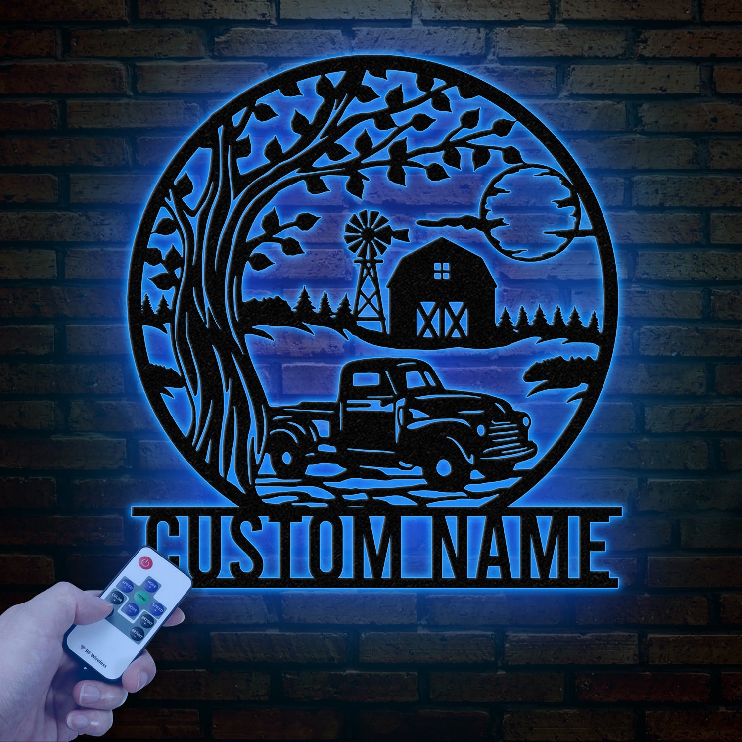 Custom Pickup Truck Metal Farm Sign, Farm Metal Sign, Farm Decor, Personalized Family Name Sign, Unique Gift for Farmers, Outdoor Farm Decor