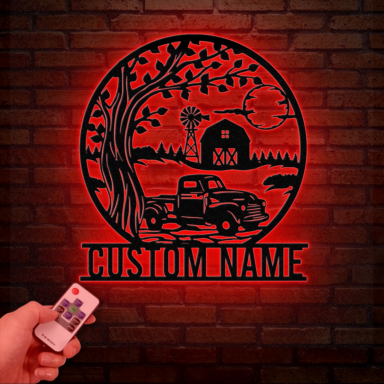 Custom Pickup Truck Metal Farm Sign, Farm Metal Sign, Farm Decor, Personalized Family Name Sign, Unique Gift for Farmers, Outdoor Farm Decor