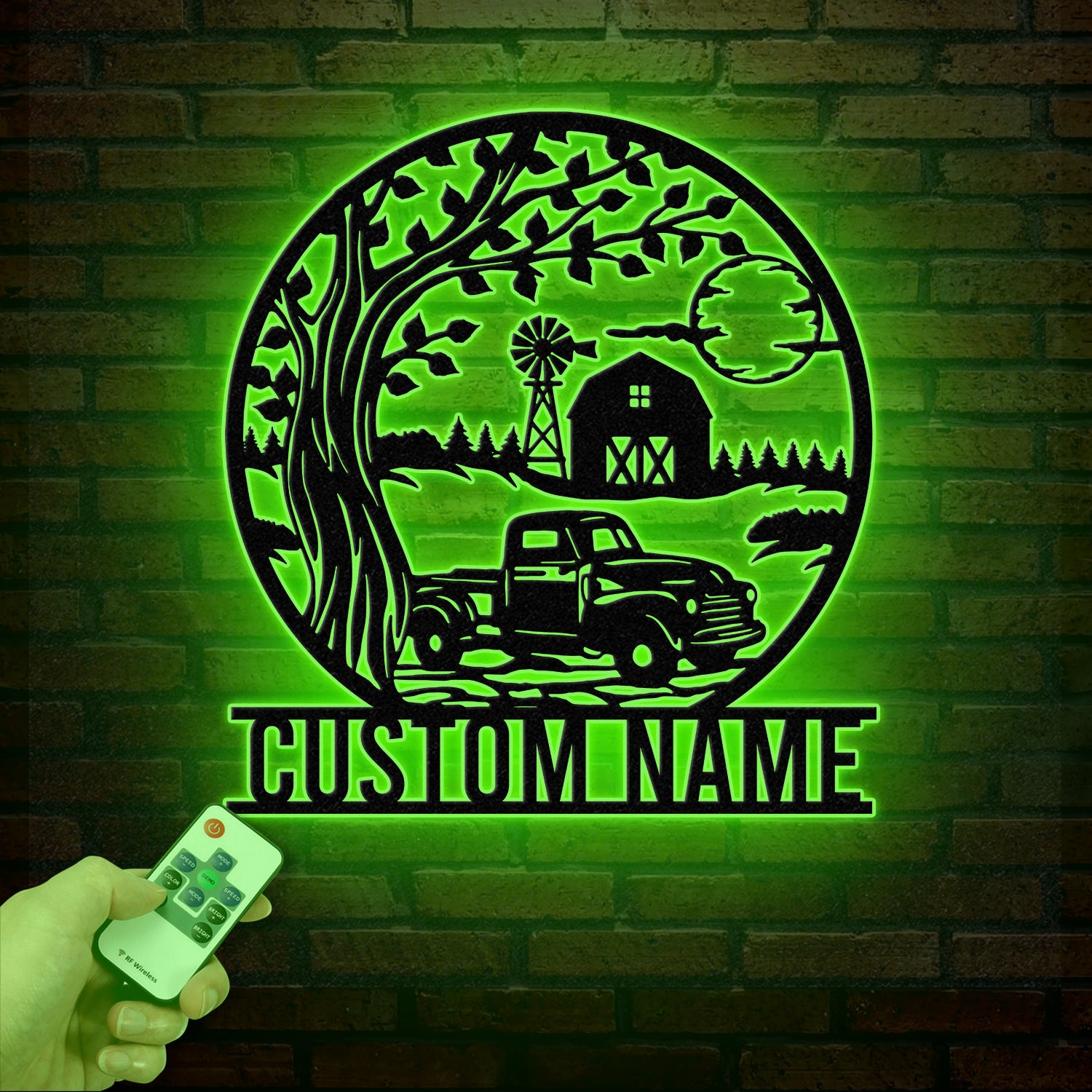 Custom Pickup Truck Metal Farm Sign, Farm Metal Sign, Farm Decor, Personalized Family Name Sign, Unique Gift for Farmers, Outdoor Farm Decor