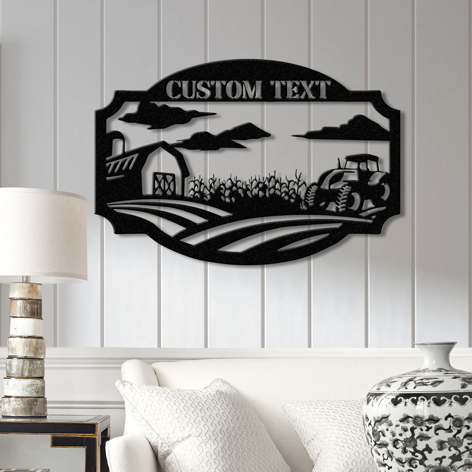 Personalized Metal Farm Sign – Weatherproof Barn or Ranch Decor for Indoor & Outdoor Use – Unique Farmer Gift, Christmas Farm Sign