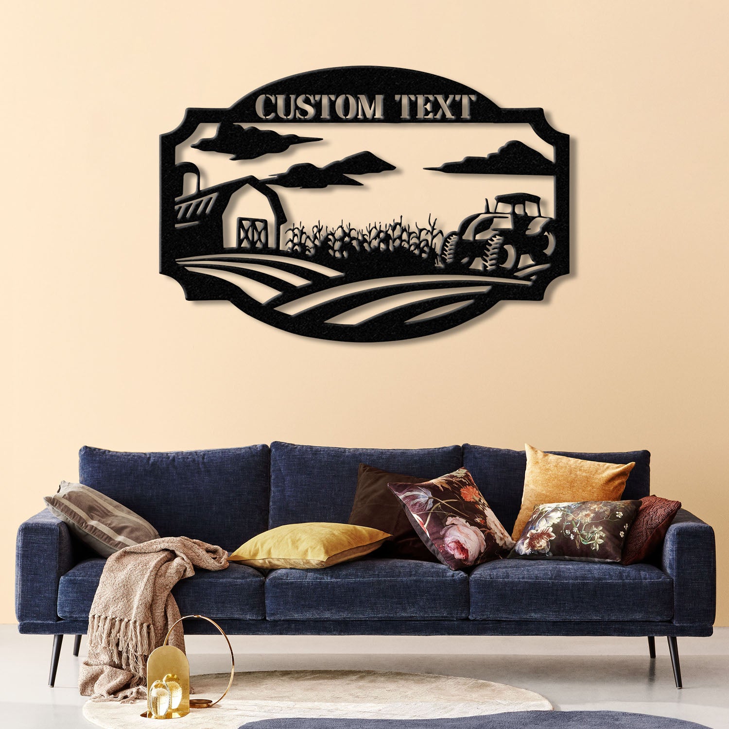 Personalized Metal Farm Sign – Weatherproof Barn or Ranch Decor for Indoor & Outdoor Use – Unique Farmer Gift, Christmas Farm Sign