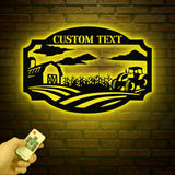 Personalized Metal Farm Sign – Weatherproof Barn or Ranch Decor for Indoor & Outdoor Use – Unique Farmer Gift, Christmas Farm Sign