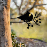 Cardinals Metal Bird Yard Garden Art, Metal Yard Art, Tree sign, Memorial Sign, Bird Lover Gifts, Patio Decor, Christmas Gifts