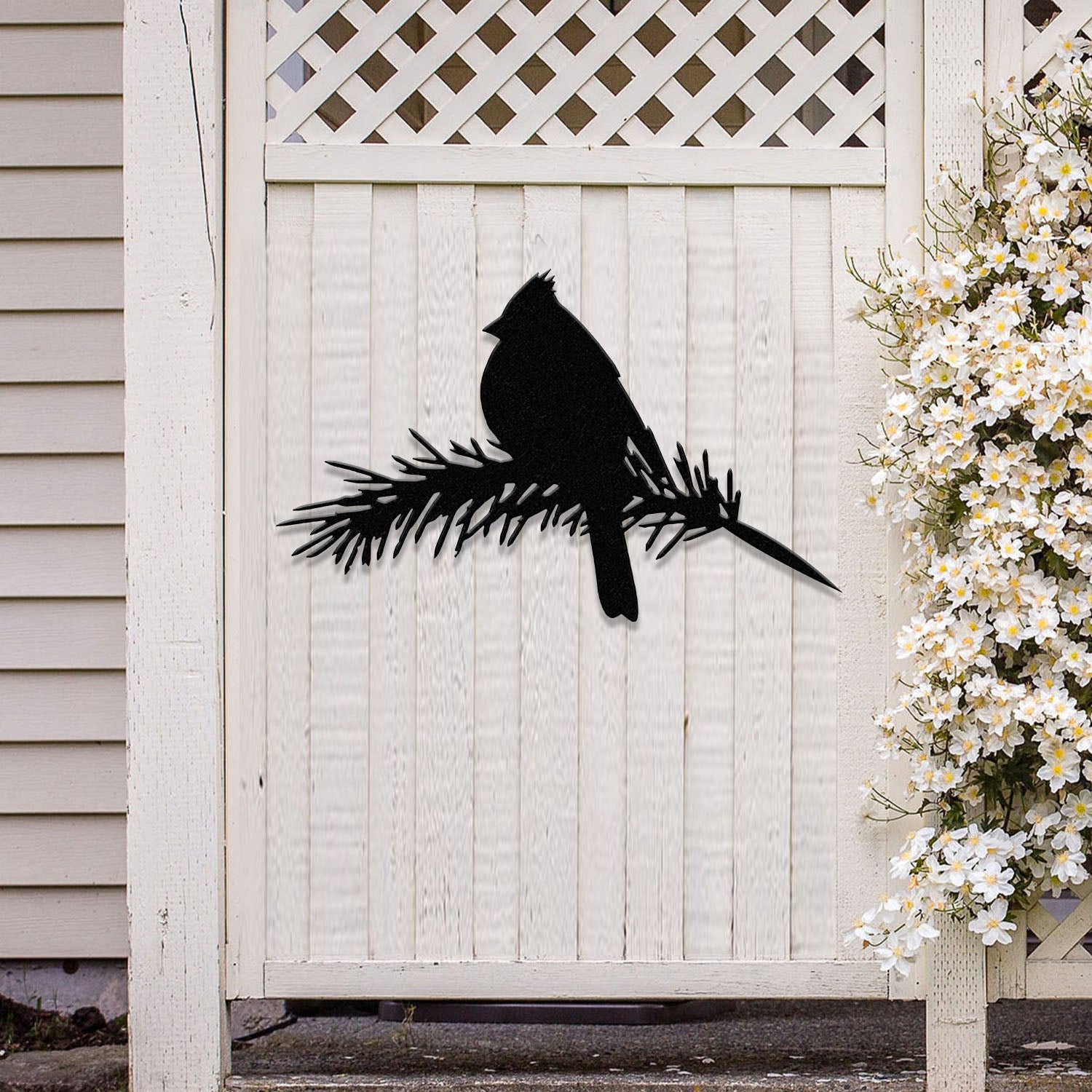 Cardinals Metal Bird Yard Garden Art, Metal Yard Art, Tree sign, Memorial Sign, Bird Lover Gifts, Patio Decor, Christmas Gifts