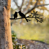 Cardinal Metal Bird Yard Garden Art, Metal Yard Art, Tree sign, Memorial Sign, Bird Lover Gifts, Christmas Gifts