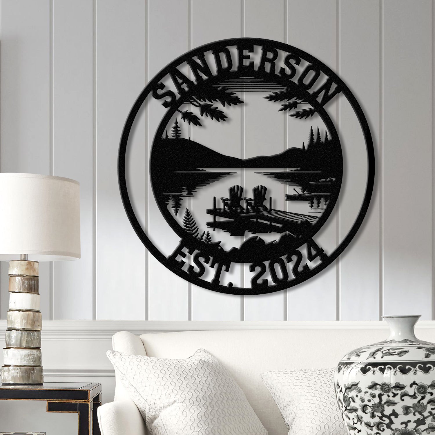 Custom Lakehouse Sign, Personalized Cabin Name Sign, Dad Gift, Lakehouse Decor, Family Name Sign, Outdoor Sign, Christmas Gift