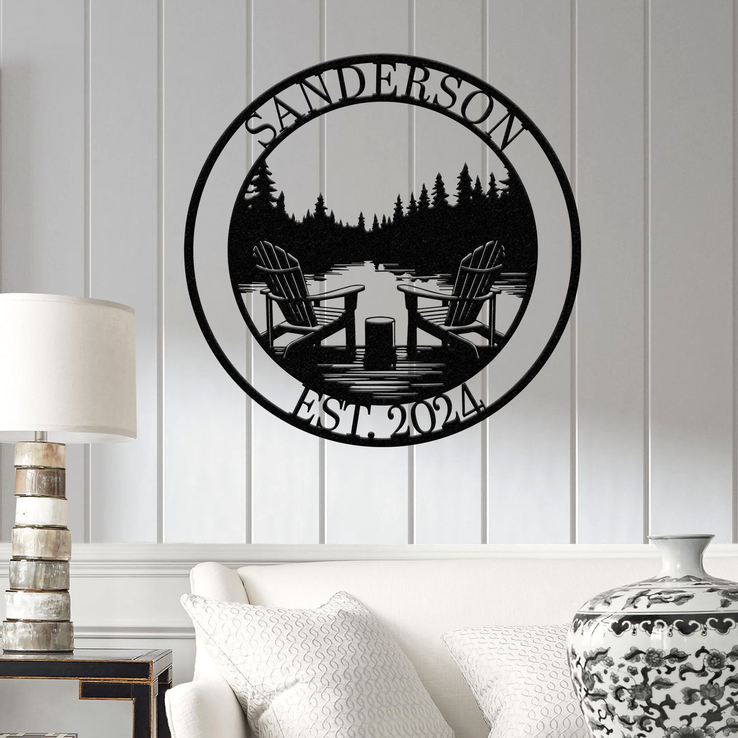 Custom Lakehouse Sign, Personalized Cabin Name Sign, Dad Gift, Lakehouse Decor, Family Name Sign, Outdoor Sign, Christmas Gift