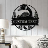 Customized Duck Farm Metal Sign, Quack House Sign, Family Name Metal Sign for Farm House, Duck Hutch Coop Sign, Quack Shack Cabin Decor,