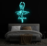 Custom Ballet Name LED Neon Sign - Handmade Wall Light Decor, Personalized Ballet Dancer Gifts, Custom Neon Sign for Dancer Room Decor
